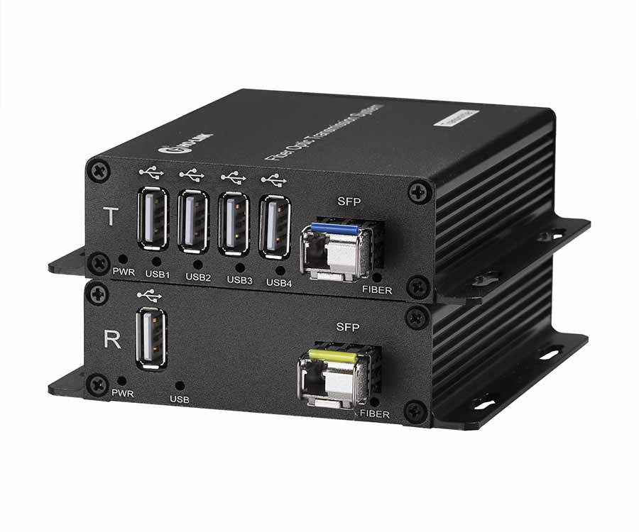 4 channel USB2.0 Fiber Optical Converter 